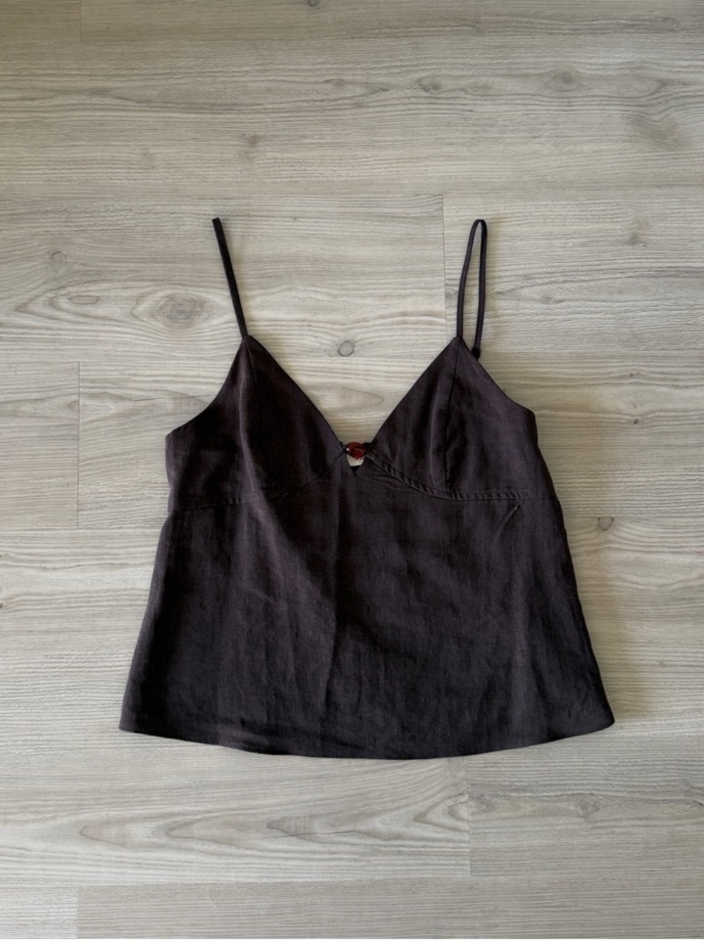 Mustard Seed Brown Beaded Tank